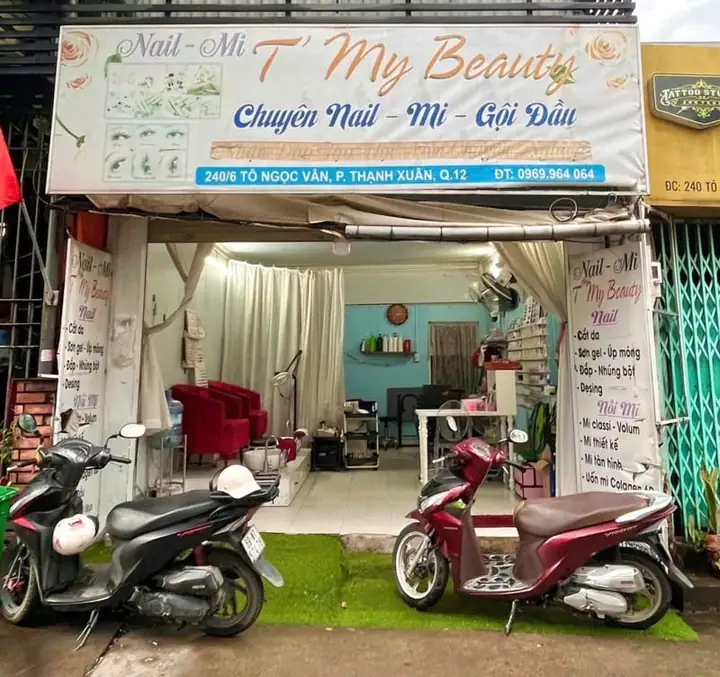 Sang tiệm nail – mi – gội đầu quận 12