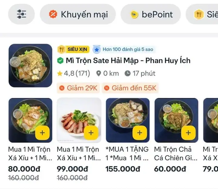 Sang nhượng quán mì trộn kèm trạm sạc xe điện – giá tốt
