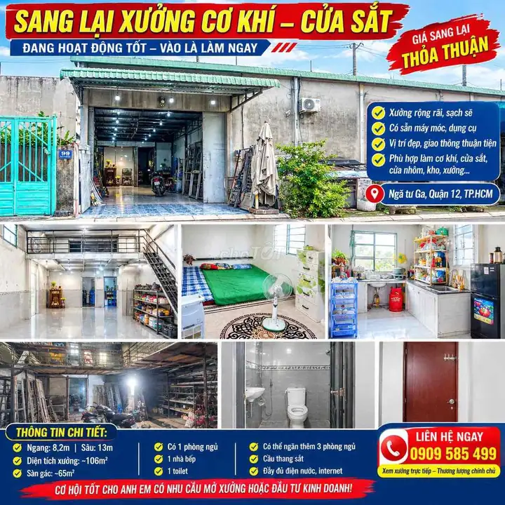 Sang nhượng lại xưởng cơ khi có đày đủ 20 triệu