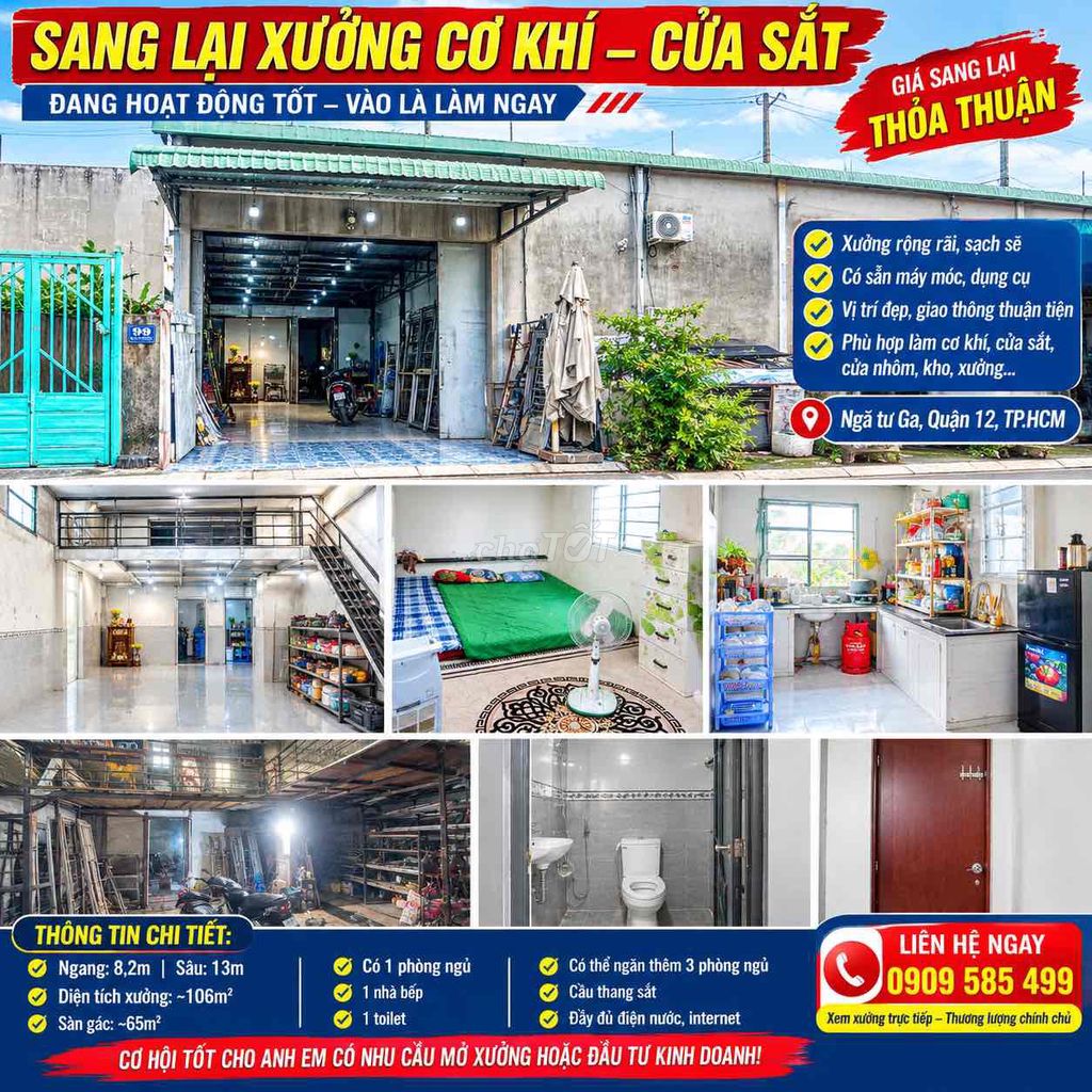 Sang nhượng lại xưởng cơ khi có đày đủ 20 triệu
