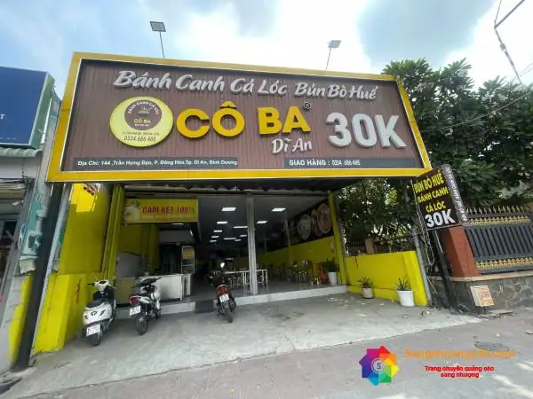Sang nhượng quán bún – bánh canh doanh thu ổn định tại Dĩ An