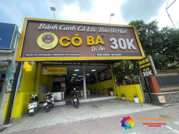 Sang nhượng quán bún – bánh canh doanh thu ổn định tại dĩ an