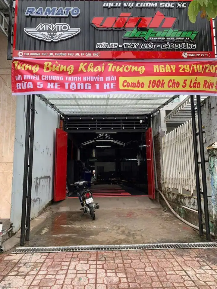 Sang tiệm rửa xe mặt tiền – phường 2, phú lợi, sóc trăng