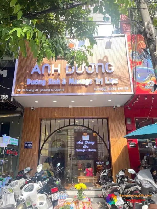 Cần sang nhượng spa chuyên dưỡng sinh trị liệu – mặt tiền quận 4