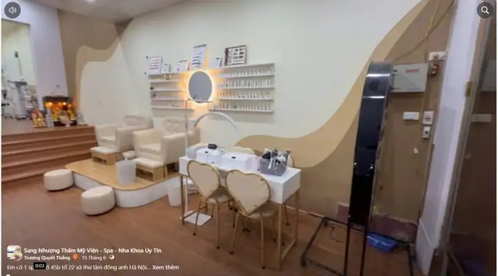 Sang nhượng spa full đồ – mặt đường Đông Anh
