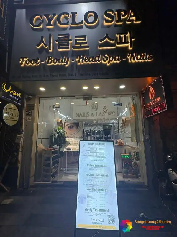 Sang nhượng spa tại trung tâm quận 1
