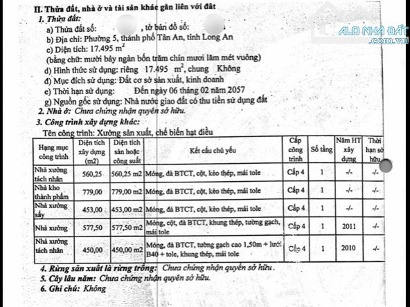 Ngân Hàng Thanh Lý Kho Xưởng 17.495m2 Tân An-Long An-Gần Vòng Xuyến Tân An-Sông Vàm Cỏ Tây – ảnh 2