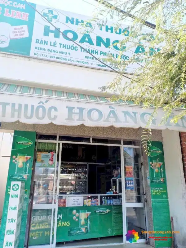Sang nhượng nhà thuốc đang hoạt động ổn định – mặt tiền đường lớn phường Phước Thắng, TP.HCM