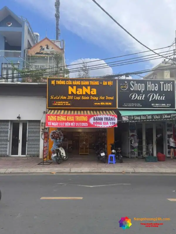 Sang nhượng quán bánh tráng ăn vặt ở quận 9