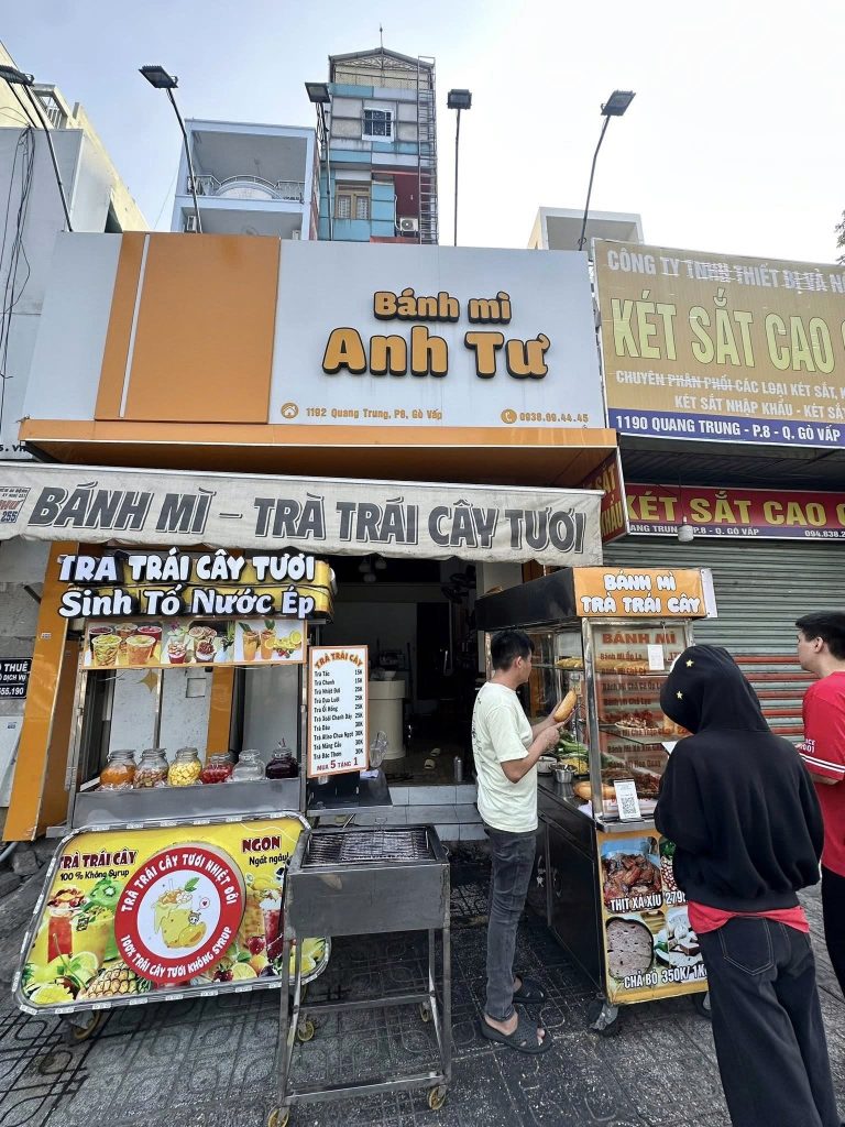 Sang nhượng tiệm bánh mì & trà trái cây – sẵn khách, vào bán ngay