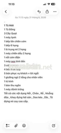Sang nhượng mặt bằng,quán ăn,mì cay – ảnh 3